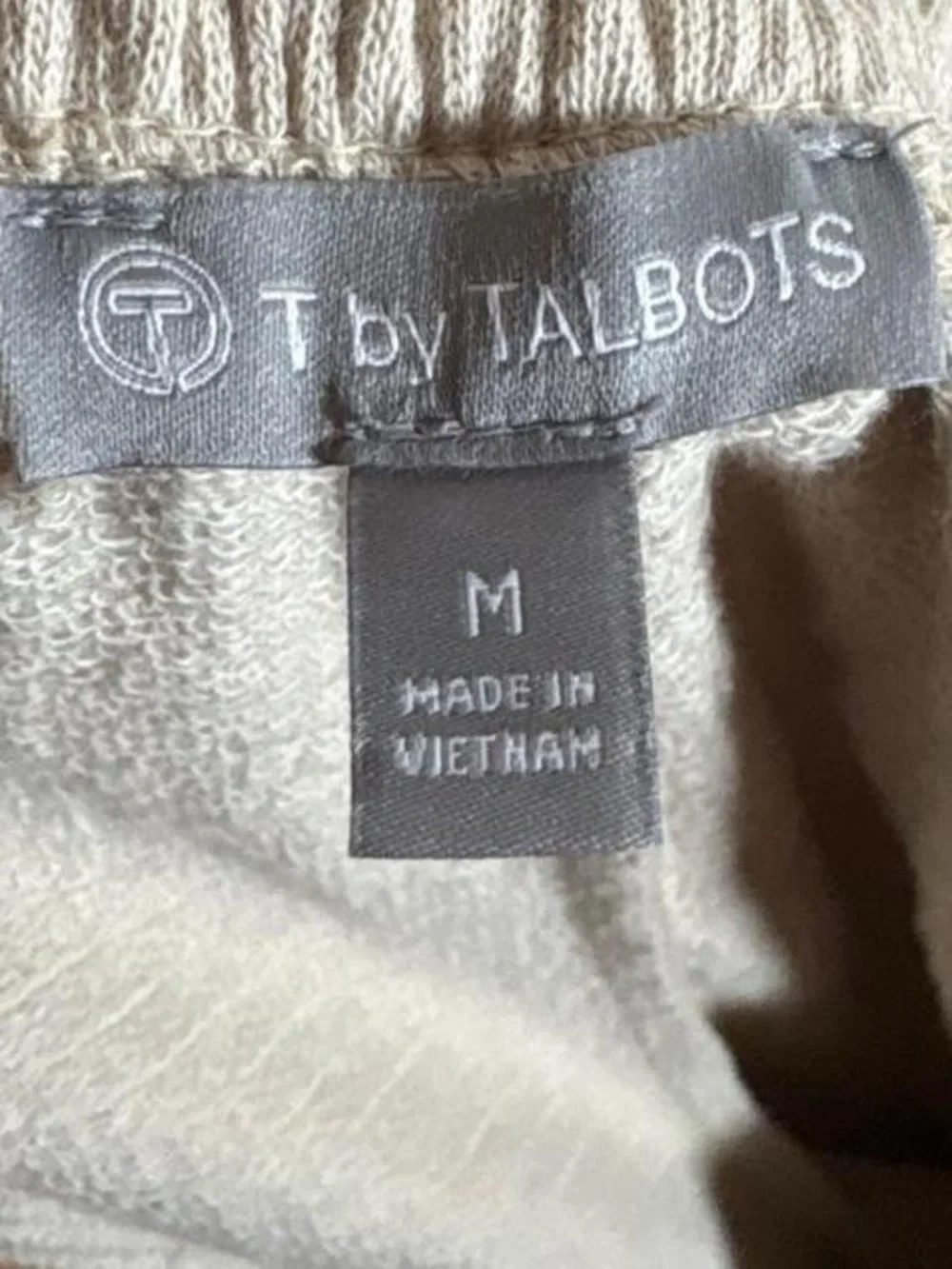 T by Talbots Cream Cotton Lounge Pants | M | EUC